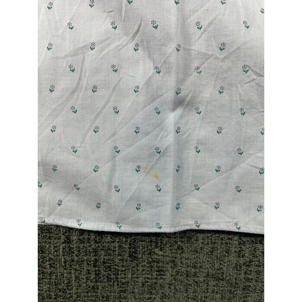 Banana Republic Slim Fit Non-Iron Dress Shirt Mens Large Blue Floral Print L/S